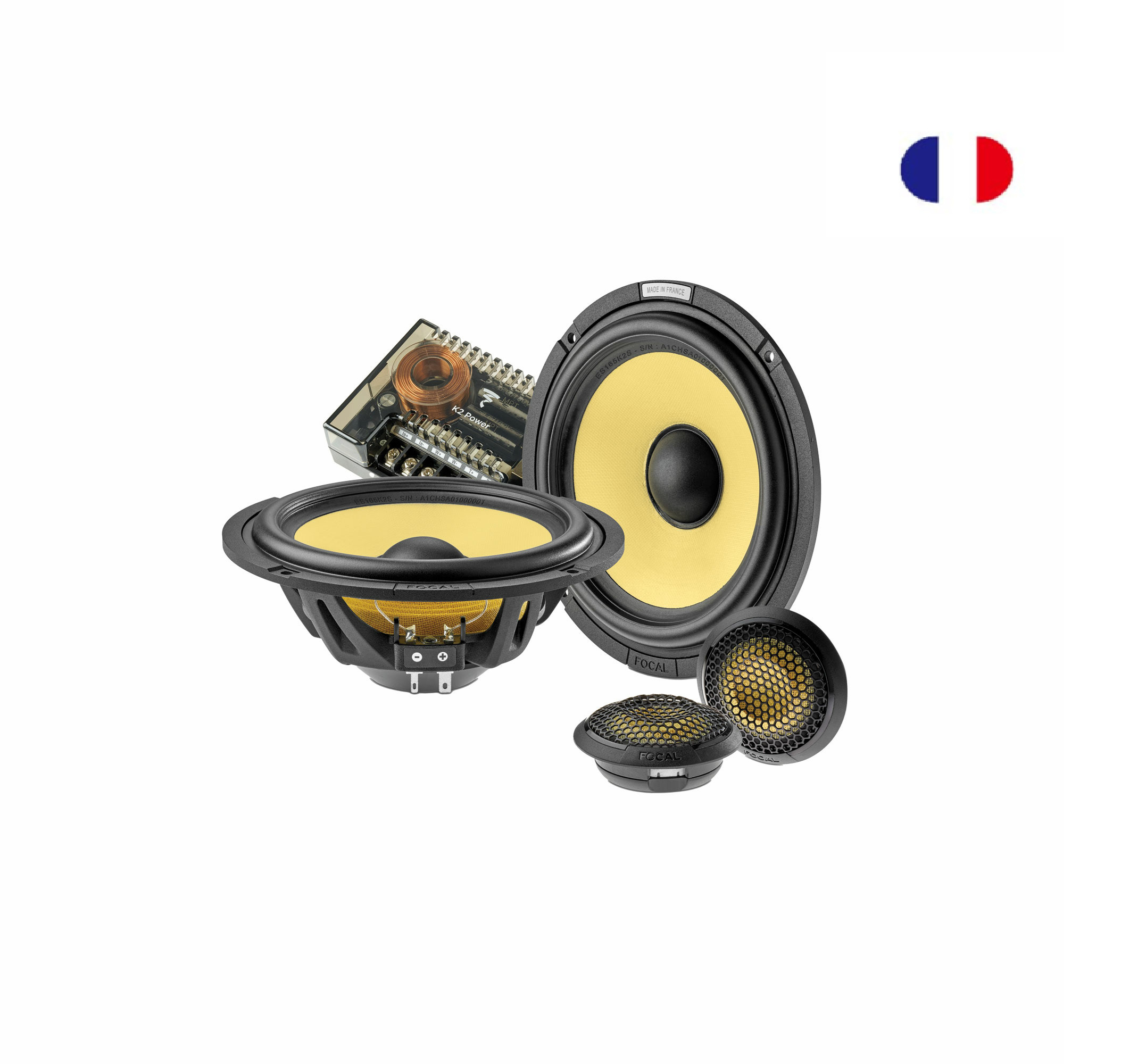 FOCAL-ES165K2S 6.5”兩音路分離式汽車喇叭